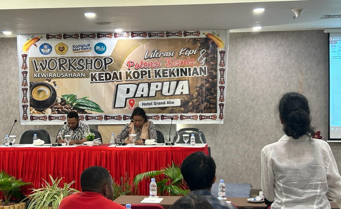 Workshop kewirausahaan: Literasi Kopi dan Potensi Bisnis Kedai Kopi Kekinian di Papua, kegiatan kolaborasi Jurusan Manajemen bersama Bidang Kemahasiswaan FEB Uncen dan Inkubator Kewirausahaan FEB Uncen.